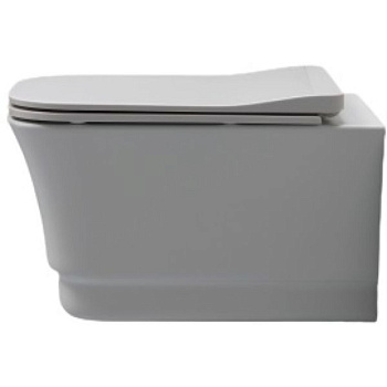 Чаша унитаза подвесная White Ceramic Idea W1000305 цвет черный матовый без сиденья безободковая