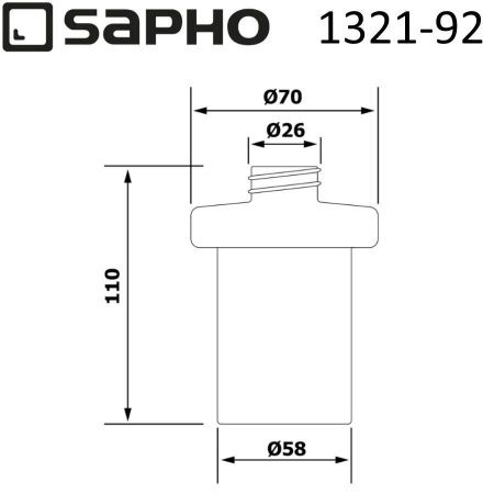 Диспенсер для мыла Sapho OLYMP 1321-92