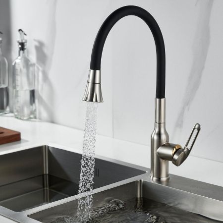 Смеситель для кухни Raffine F303L-3 на мойку сатин