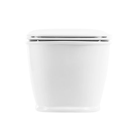 Чаша унитаза подвесная BelBagno PRADO BB10150CH цвет белый без сиденья безободковая каскадный смыв