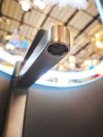 Смеситель AltroBagno Unione AltroBagnoUnione0137GM на раковину оружейная сталь
