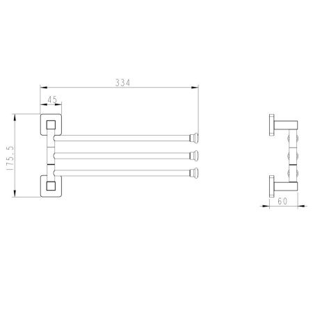 Полотенцедержатель Fashun A2613-7