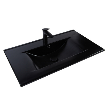 Смеситель Bond Cube B03-2188 на раковину черный матовый без термостата