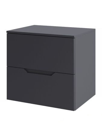 Тумба под раковину Orange Line Li-60TugMDF 60х50 подвесная цвет серый