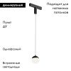 Трековый однофазный светильник Denkirs Smart Moon (Смарт Моон) DK8056-BK