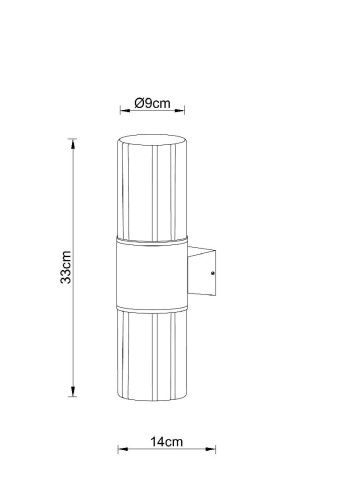 Уличный настенный светильник Arte Lamp Seginus (Сегинус) A6515AL-2BK - фото 3