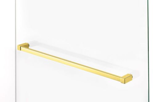 Душевой уголок New Trendy AVEXA Gold EXK-3184 110х110 стекло прозрачное профиль золото без поддона - фото 3
