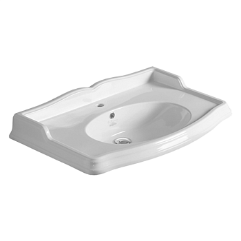 Раковина из сантехнического фаянса Simas Arcade AR864bi*3 90х60 подвесная цвет белый 3 отверстия под смеситель