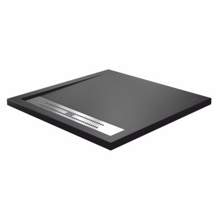 Душевой поддон из искусственного камня Wasserkraft Abens 20T 20T03 90х90 черный