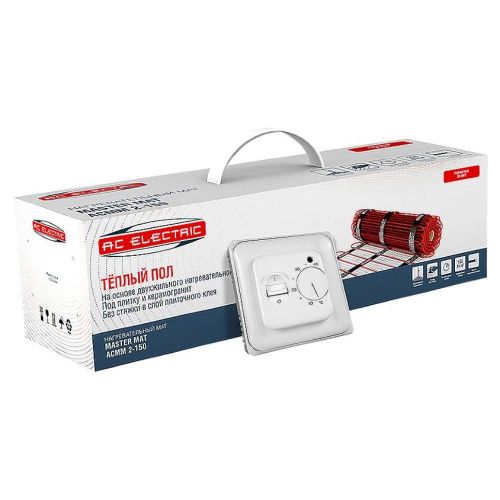 Нагревательный мат для теплого пола AC Electric ACМM 2-150-0,5 к-т с терморегулятор - фото 2