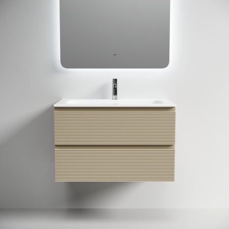 Тумба под раковину Sancos FOLK FL80CP 80х40 подвесная цвет бежевый