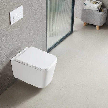 Унитаз подвесной Vincea Q-Line VT1-12T белый с сиденьем микролифт безободковый смыв торнадо