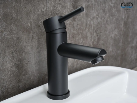 Смеситель Gid Cascada Berlin SS080-BM-K (SS080BMK) на раковину черный матовый