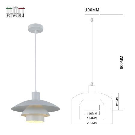 Светильник подвесной Rivoli Xenobia (КСенобиа) Б0054867