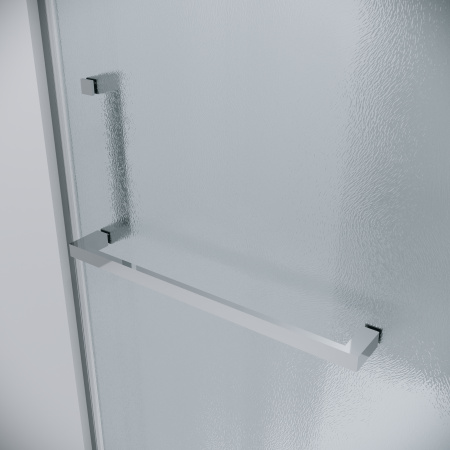 Душевая перегородка Grossman Pragma 200.K33.03.80.10.02 80х195 стекло текстурное профиль хром глянцевый