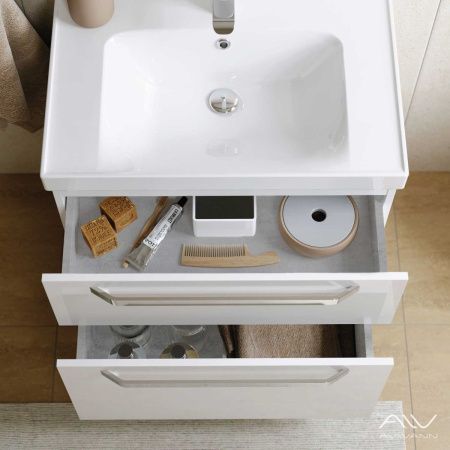 Тумба с раковиной Alavann Paris ALV0987000 80х50 подвесная цвет белый