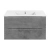 Тумба под раковину Vincea Mia VMC-2MC900BT 90х50 подвесная цвет серый