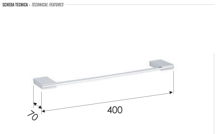 Полотенцедержатель Remer Flat FT40CR