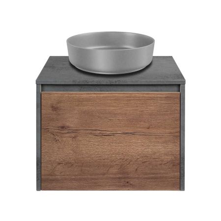 Тумба под раковину Vincea Mesa VMC-2MS600TB 60х50 подвесная цвет коричневый