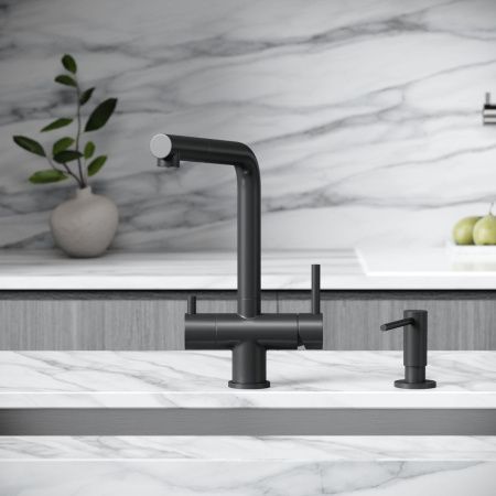 Смеситель для кухни Sancos Spin SC4015MB на мойку черный