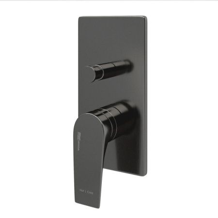 Смеситель для ванны и душа Wasserkraft Wiese 8400 8461 встраиваемый в стену серый