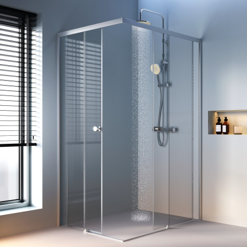 Душевой уголок Am.Pm X-Joy W94G-403-12090-MТ 118х88 стекло прозрачное профиль хром матовый без поддона - фото 3 Душевой уголок Am.Pm X-Joy W94G-403-12090-MТ 118х88 стекло прозрачное профиль хром матовый без поддона - фото 3