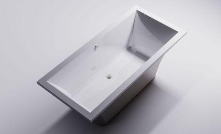 Ванна из литьевго мрамора Astra-Form Лотус 01010036 185х85 отдельностоящая прямоугольная