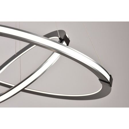 Люстра подвесная iLedex Vision (Висион) 9225-8+5SD GR+BK