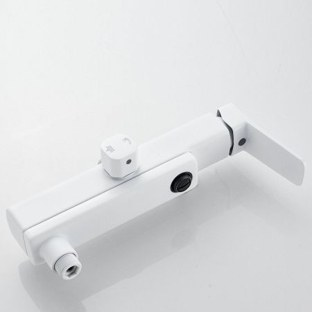 Душевая стойка Shevanik S9936C настенная цвет белый