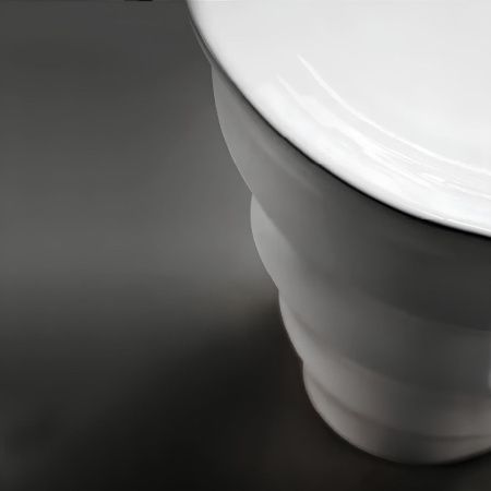 Раковина из сантехнического фарфора Cerutti SPA CT7834 40х40 напольная цвет белый без отверстий под смеситель