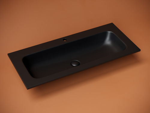 Раковина Ceramica Nova GRACE 101 см CN7013MB накладная цвет черный матовый - фото 2