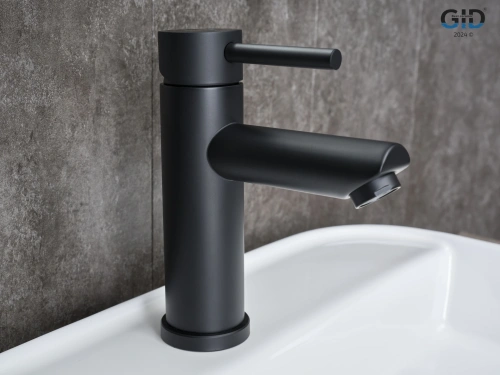 Смеситель Gid Cascada Berlin SS080-BM-K (SS080BMK) на раковину черный матовый - фото 2