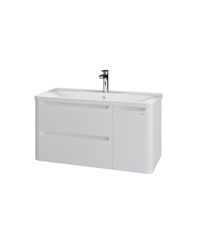 Тумба под раковину Grossman Адель 109003 90х45х51 подвесная цвет белый