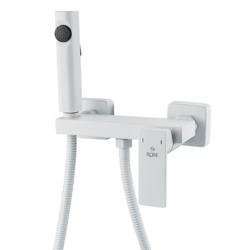 Гигиенический душ со смесителем Rose R1805C-1 белый - фото 2