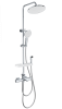 Душевая стойка Wonzon & Woghand Solid WW-C3011-A-CR настенная цвет хром с термостатом