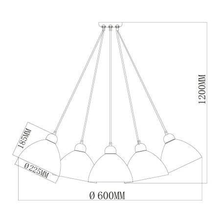 Люстра подвесная MW-Light Улыбка 365014505