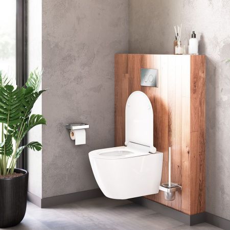 Унитаз подвесной Damixa Apollo DX22C1700SC белый с сиденьем микролифт безободковый каскадный смыв