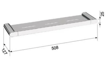 Полка в ванную комнату Remer Lounge LN20CR