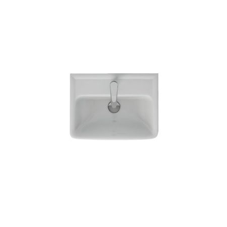Раковина керамическая Dreja Mini 195032 50х40 подвесная цвет белый 1 отверстие под смеситель