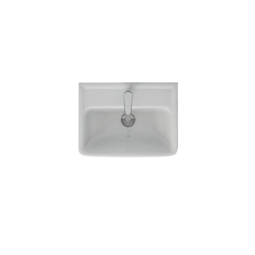 Раковина керамическая Dreja Mini 195032 50х40 подвесная цвет белый 1 отверстие под смеситель - фото 4