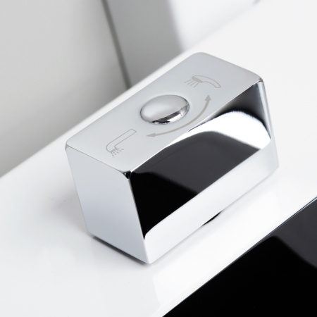 Смеситель для ванны и душа WasserKRAFT Aller 1060 WHITE 1061W настенный белый/хром