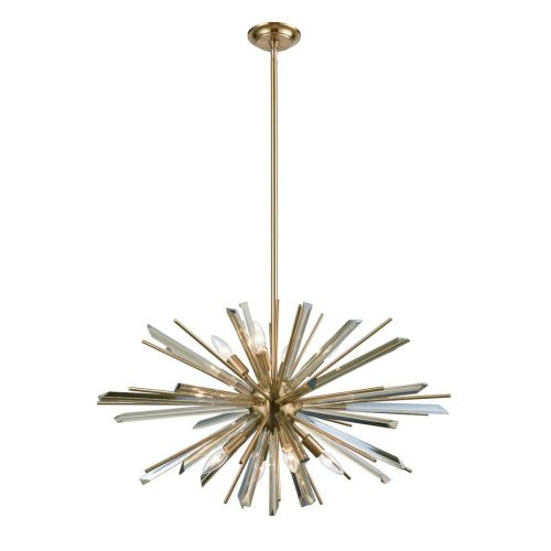 Люстра на штанге Delight Collection P68112-8AB antique brass - фото 2