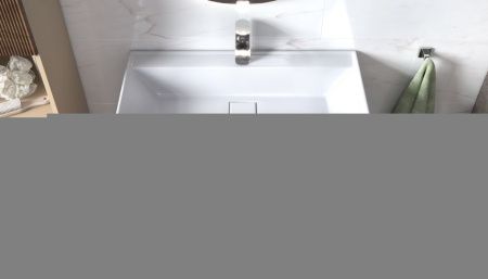 Тумба под раковину Velvex Mondi 308 акация темная 80х40 подвесная цвет коричневый