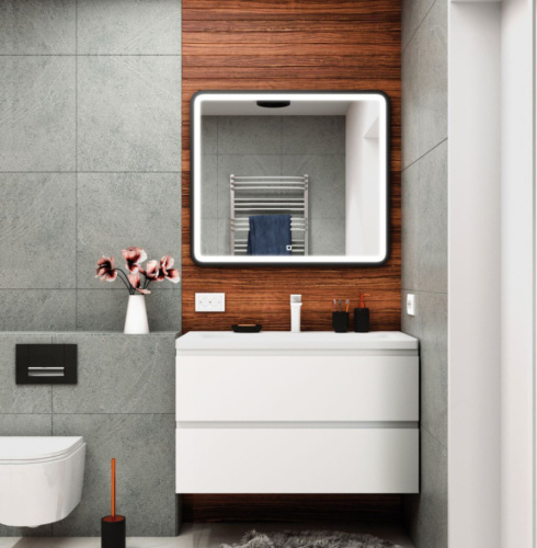 Тумба под раковину Art&Max BIANCHI AM-Bianchi-900-2C-SO-BL 90х48х55 подвесная цвет белый глянцевый