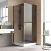 Душевой уголок Vegas-Glass EP-Fis LUX EP-Fis LUX 80*100 05 07 R 100х80 стекло тонированное профиль бронза без поддона