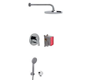 Душевая система Fima Carlo Frattini F3789CR встраиваемая в стену цвет хром