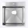 Кухонная мойка Grandex Aqua ELEGANCE 50 400331 50х50 цвет серый поверхность матовая