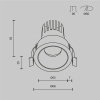 Светильник встраиваемый Maytoni Technical Dip (Омут) DL123-10W-4K-B