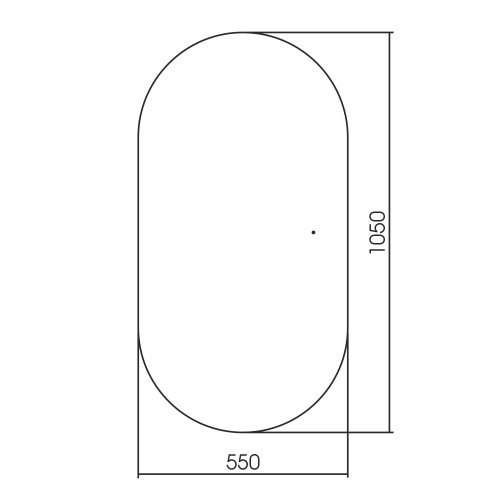 Зеркало в ванную ABBER AG6302SCB 55х105 - фото 3