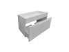 Тумба с раковиной Эстет Kare Luxe ФР-00007080 70х50 подвесная цвет белый